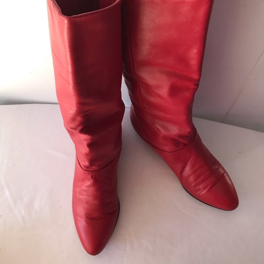 Life Stride Red Hot Leather Boots